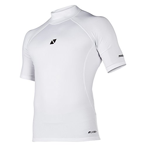 Magic Marine Cube Short Sleeve Rash Vest - Blue XS