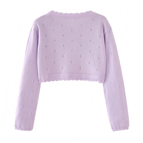 Girls Shrug Cardigan Sweaters Cover Up Long Sleeves Knit Bolero Shawl Birthday Dress up2