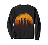 Savannen Sonnenuntergang Erdmännchen Sweatshirt