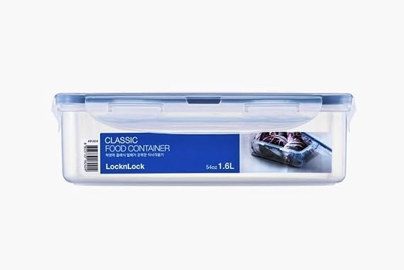 LocknLock Classic Rectangle 1.6 L Airtight Food Storage Container with Lid