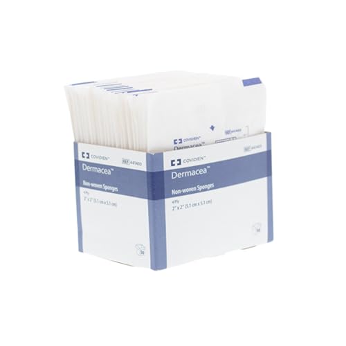 Cardinal HealthTM DermaceaTM Standard Non-Woven All-Purpose Gauze Sponge, Sterile, 2 x 2IN, 4 Ply, 441403, Case of 3000 miniatura 1