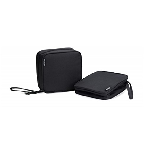 PackIt Freezable Sandwich Cooler Bag with Zip Closure, Black