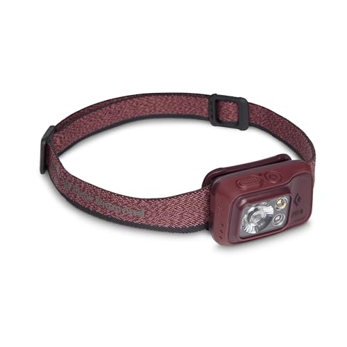 BLACK DIAMOND Spot 400-R Rechargeable Headlamp | 400 Lumens, Dimmable | Micro-USB Charging | Waterproof & Compact | Camping, Hiking, Running | Bordeaux