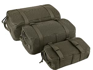 PETAC GEAR 3 PCS Tactical Modular Packing Cubes, Large Capacity Mesh Storage Bag,Outdoor Travel Organize Storage Pouches Bags.