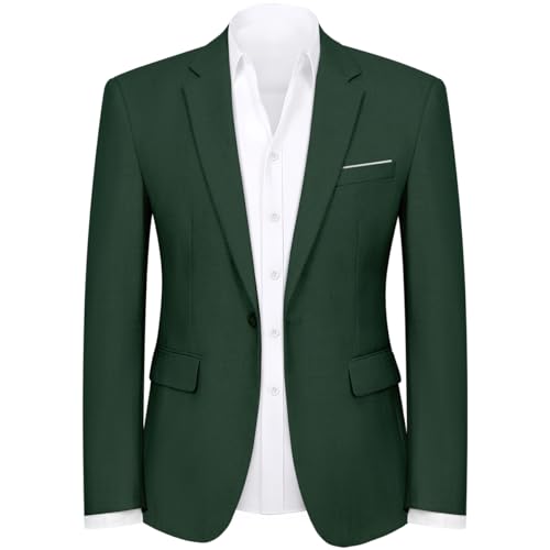 Men's Slim Fit One Button Suit Blazer Jacket Lightweight Sport Jacket Coat for Wedding, Business, Party2