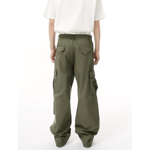 Men's Y2K Hip Hop Loose Fit Fashion Pleated Multiple Pockets Comfort Retro Jeans2