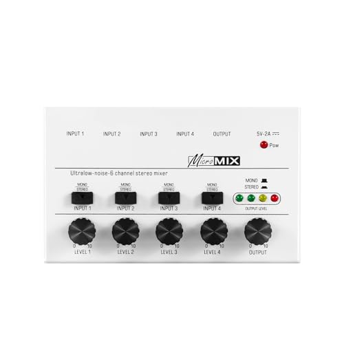 Mélangeur audio 4 canaux pour éliminer le souffle sonore et connecter vos instruments en USB