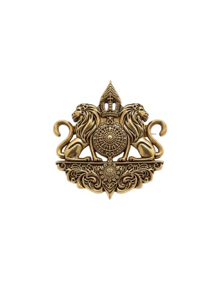 Image of Antique Gold Brooch Pin for Men Women Vintage Saree Blazer Coat Lapel Fashion Jewellery