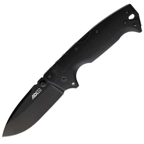 Cold Steel AD-10 Pocket Knife 3.5 Drop Point CPM S35VN Black Blade G-10 Handle Black