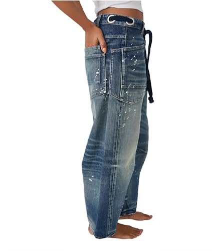 Image of Free People Moxie Low Slung Pull-On Barrel