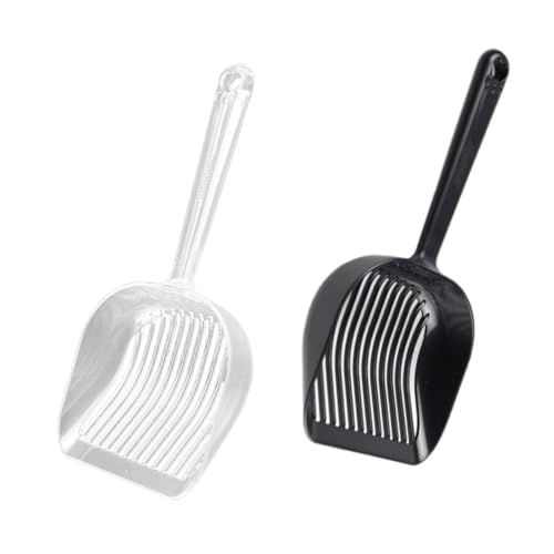 POPETPOP 2pcs Cat Litter Scooper Portable Poop Shovels for Easy Cleaning Durable for Litter Box Maintenance Convenient Pet Accessories for Cat Owners