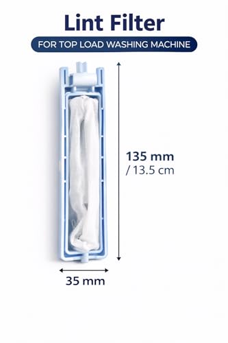 Image of AMAZOR Washing Machine Magic Filter | Universal Lint Filter /Dust Filter /Waste Collector /Drain Jali for Semi & Fully Automatic Washing Machines (Compatible for haier. Height 13.5 Cm)