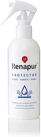 Renapur Suede, Nubuck, Fabric Waterproofing/Stain Protection — Eco-Friendly, Non-Toxic, for Shoes, Boots, Trainers & Clothing (8.5 fl.oz)
