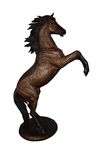 Estatua de Caballo Erguido Grande en Bronce