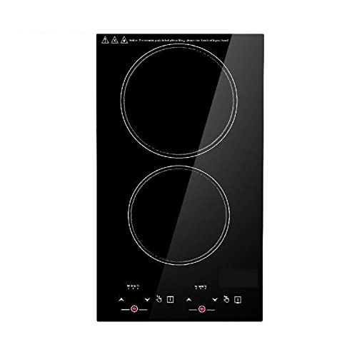 HEALBYBLE 2/4/5 quemadores Placa de Cocina de inducción eléctrica vitrocerámica Quemador Integrado Sensor de Cocina Control táctil Cocina magnética Placa Caliente,Alta Durabilidad(5.9KW 4 Burners)
