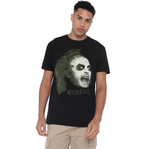 Image of Beetlejuice Betelgeuse Large Face Unisex T Shirt, Black, XX-Large