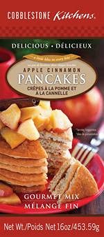 Cobblestone Kitchens | Apple Cinnamon Pancake Mix | Spiced Apple Pancakes | 16 Oz Box #TOP18