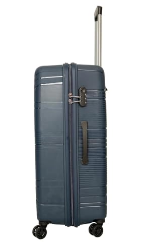 Image of VIP Polypropylene Aristocrat Hard Shell Luggage Set, 55 /66 /76 cm,Set of 3 Suitcases with 8 Spinner Wheels,Number Lock and 7 Years International Warranty (Navy)