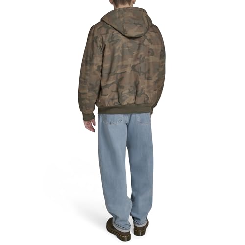 Image of Levi's Men's Workwear Cotton Canvas Hooded Bomber Jacket