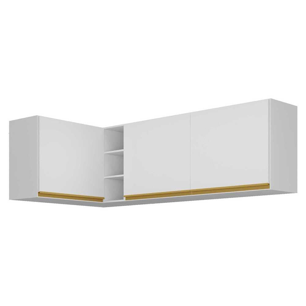 MIREY増力サイズセット Kit Armário de Cozinha Aéreo Canto 90cm e Aéreo 120cm Veneza