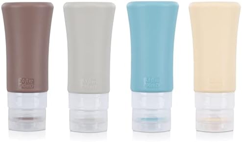 YAMYONE Travel Bottles for Toiletries, Tsa Approved Travel Bottle 3OZ Shampoo Travel Container, BPA Free Leak Proof Travel Tubs Refillable Liquid Travel Accessories for Cometic