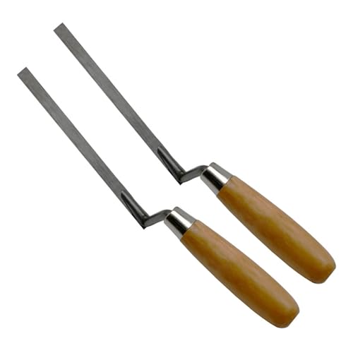 ohohulo 2Pcs Pointing Trowel Brick Jointer Bricklaying Tool for Pointing Mortar Cement Trowel Pointing Tool Finger Trowel Tuck