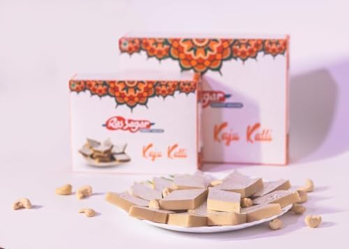 Ras Sagar Sweet House Sweets Kaju Katli | Kaju Burfi | Made With Fresh Cashew Nuts and Traditional Indian Kaju Sweet | Sweets Gift Box | Pack of 1 (1 Kg) 3