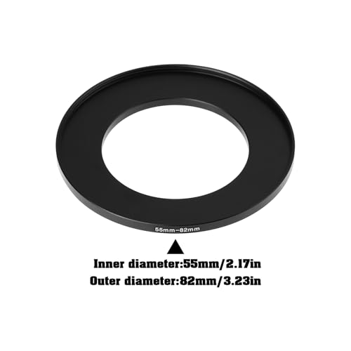 Anillo Adaptador para Lente de Cámara SING F LTD, 2 piezas, de 55 mm a 82 mm, tipo step-up, de aluminio, para lentes de 55 mm miniatura 4