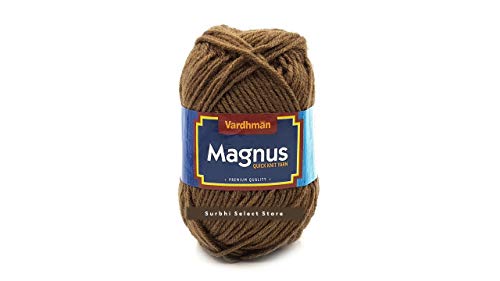 Image of Vardhman 100% Acrylic Knitting Wool Cream Ball (200 Grams). Soft Wool Ball Hand Knitting Wool /Art Craft Fingering Crochet Hook Yarn for Sweaters, mufflers, caps, Soft & Thick (mota) Wool?