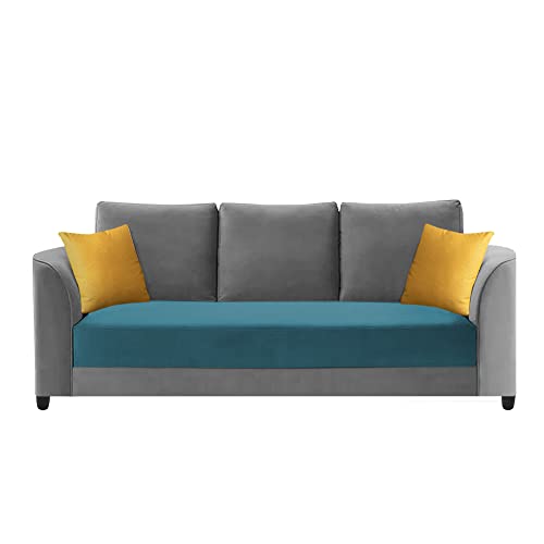 Image of Francis 3 Seater Sofa Set for Living Room (Turquise Grey Fabric)