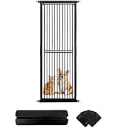 Amazon.co.jp: RAKU ペットゲート 猫 高さ155cm 隙間間隔3.5cm ハイ