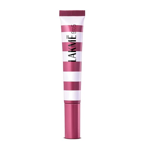Image of Lakme 9to5 Hya Beach Edit Lip Gloss Stain - 4 Berry Binge, Long Lasting Lip Tint, For Soft and Nourished Lips, with Linoleic Acid & Hyaluronic Acid, SPF 15, Non-Sticky and Lightweight, 10 ml
