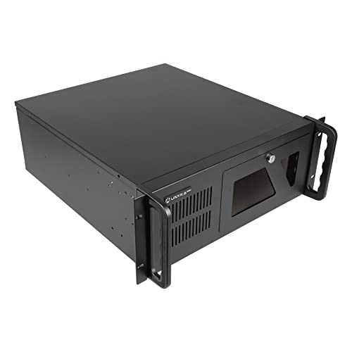 Ya en mundofriki.es: UNYKAch Caja Rack UK4229 EVO Formato 4U 19″ ATX, Fondo 480 mm, 3 Bahías de 5.25”, 7 Bahías de 3.5”, 2 USB 3.0, 1 Ventilador de 120 mm y 2 Ventiladores de 80 mm
