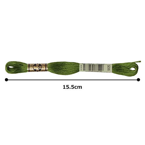 Image of DMC 6-Strand Embroidery Cotton Floss, Dark Parrot Green