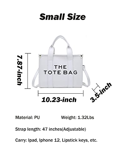 Tote Bags for Women, Leather Mini Tote Bag with Zipper