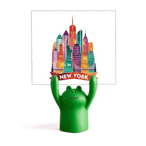 Porte-mémo grenouille dessin animé et château pour décoration bureau
