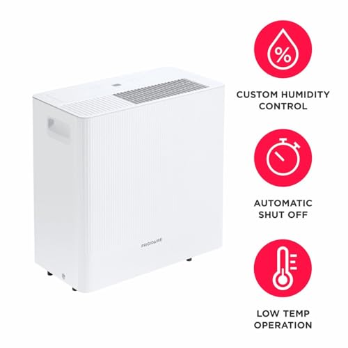 Image of Frigidaire 50 Pint Dehumidifier with Built-In Pump for Basement, White