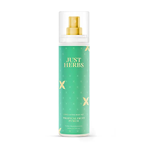 Just Herbs Body Mist Spray for Men and Women With Long Lasting Fragrance Perfume – Tropical Fruit Punch 140ml
