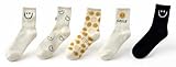 Calcetines Paquete con 5 Pares, Diferentes opciones de diseño. Diseños de Gatitos, Perritos, Carita Feliz. Algodón y...