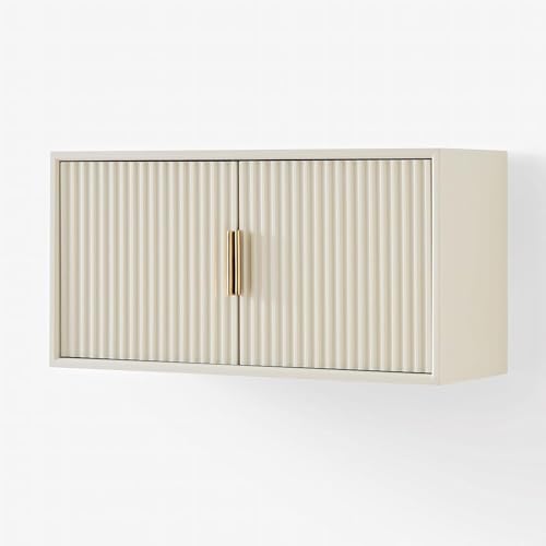 Image of ONIJA Wooden 2 Door Wall Mounted Kitchen Cabinet for Home Office | Multi-Purpose Cabinet with Storage for Kitchen | Premium HDMR Wood | Color:- White | Assembly-DIY (Do-It-Yourself)