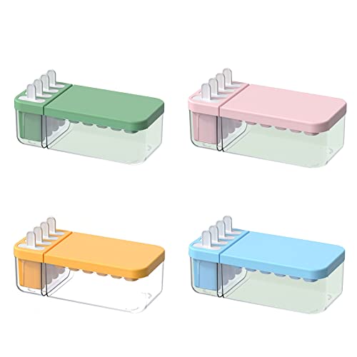 Molde para cubitos y paletas con tapa verde miniatura 4