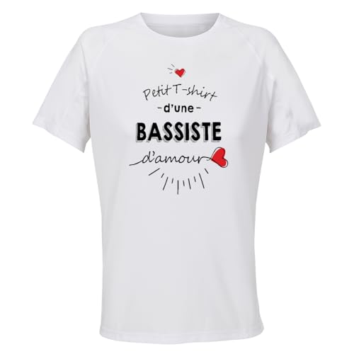T-shirt respirant de sport femme bassiste pour entraînement et running