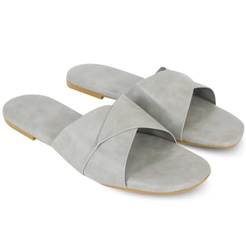 Image of DFR Women Casual Cushioned Flat Slippers Woman
