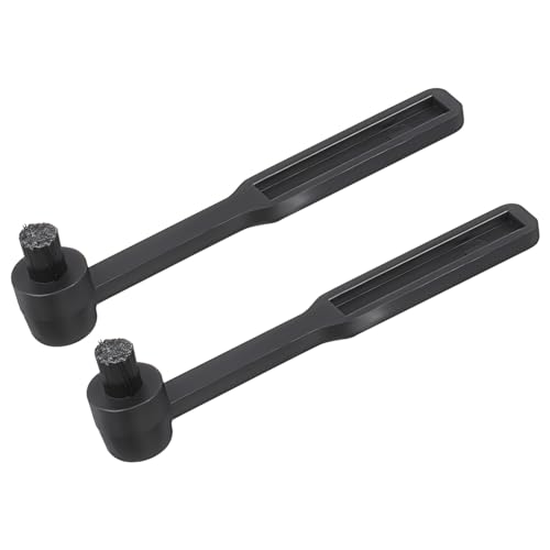 UKCOCO Set 2 Pezzi Spazzole Per La Pulizia Dello Stilo Del Giradischi, Pulitore Per Puntine Dischi in Vinile, Compatto e Portatile, Spazzola Nylon Delicata Per Audiofili e Appassionati Vinyl