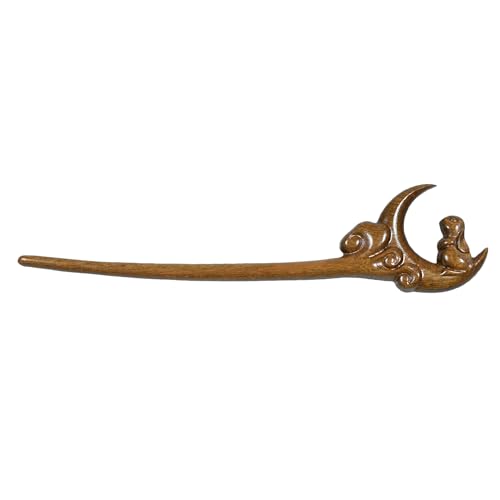 Épingles à cheveux traditionnelles chinoises en bois sculpté