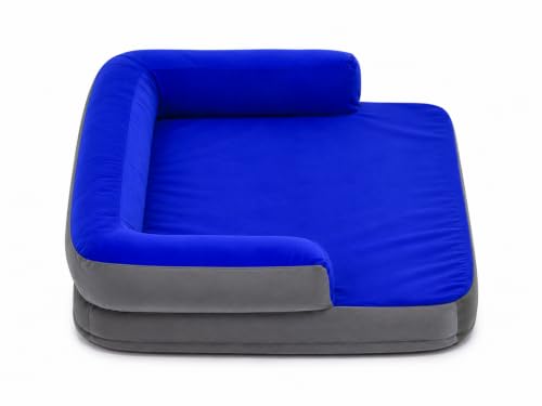 Image of Cutepups Memory Foam (4XL, Blue /Grey Square Orthopedic Dog Bed Comfortable Dog Mattress for Sleeping, Washable pet Bed for Dogs Small,Medium,Large,XL,XXL.3XL,4XL