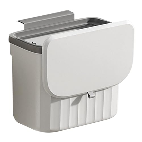 Caneca de basura de cocina para montaje en pared blanca miniatura 4