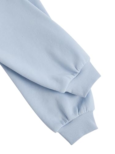 SOLY HUX Moletom feminino com estampa de figura de gola redonda, manga comprida, pulôver casual, Let