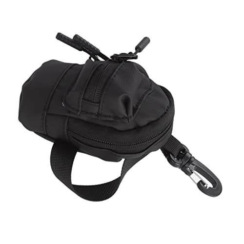 Fydun Key Case Purse, Mini Purse Bag Key Storage Accessories Cute Portable Cash Pouch Purses Pouches Wallet Holder with Chain Data Cable Accessories Storage Bag Black (Black) 5