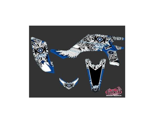 Kit Déco Quad Demon Yamaha 450 YFZ Bleu 2012 2013 graphisme
